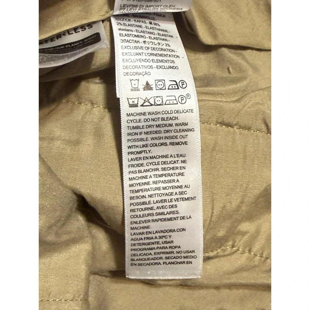 Dockers Pants Men Size 34x30 Tan Chino Pants Athletic Flex Comfort